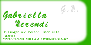 gabriella merendi business card